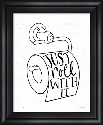 Framed Bathroom Puns VI Print