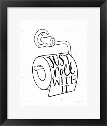 Framed Bathroom Puns VI Print