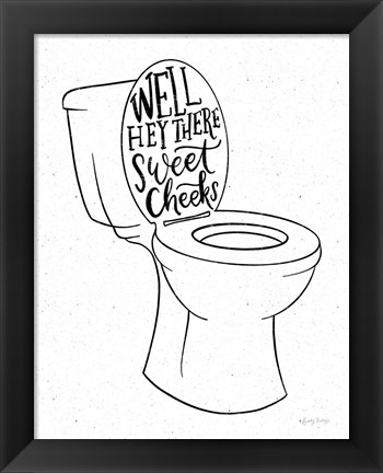 Framed Bathroom Puns IV Print