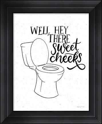 Framed Bathroom Puns III Print