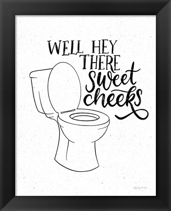 Framed Bathroom Puns III Print