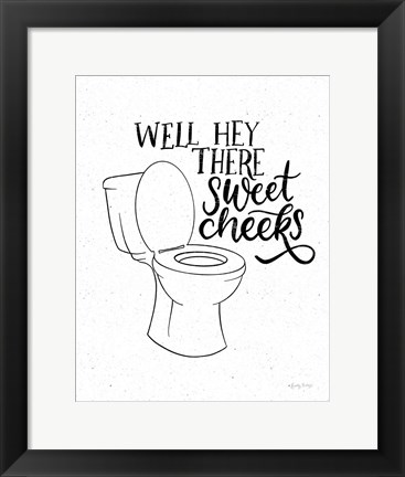 Framed Bathroom Puns III Print