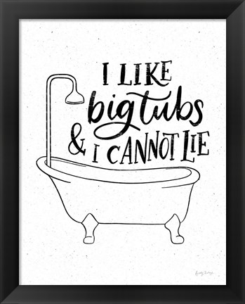 Framed Bathroom Puns II Print