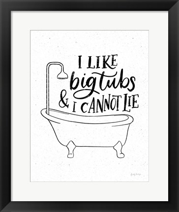 Framed Bathroom Puns II Print