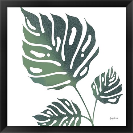 Framed Monstera IV White Print