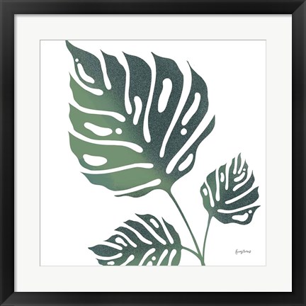 Framed Monstera IV White Print