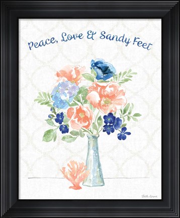 Framed Coastline Botanical VII Print