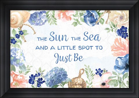 Framed Coastline Botanical IV Print