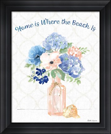 Framed Coastline Botanical VI Print