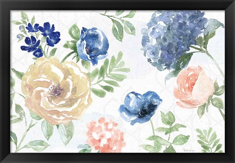 Framed Coastline Botanical I Print