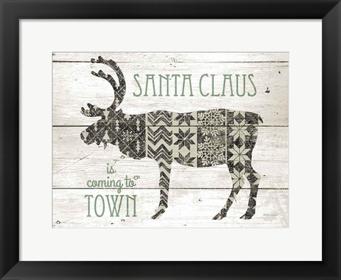 Framed Nordic Holiday IV Neutral Print