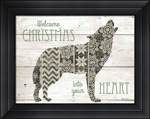 Framed Nordic Holiday III Neutral Print