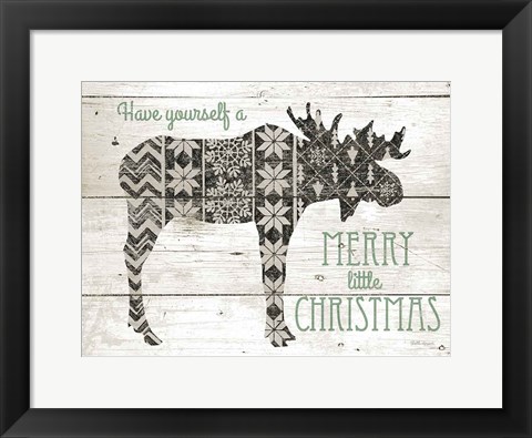 Framed Nordic Holiday I Neutral Print