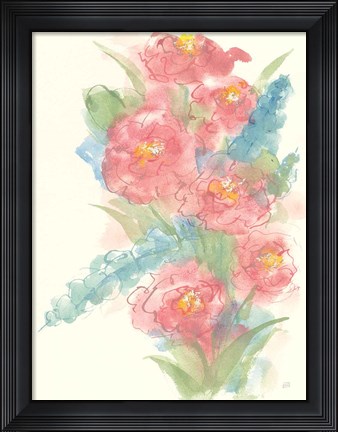 Framed Peony Bouquet I Print