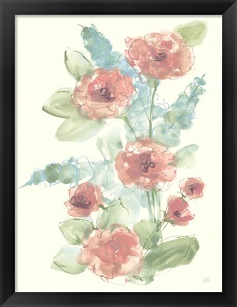 Framed Camellia Bouquet I Print