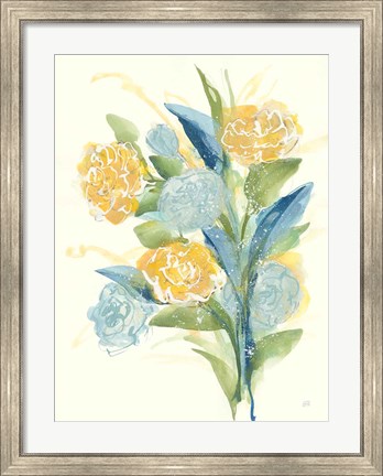 Framed Sunshine Bouquet I Print