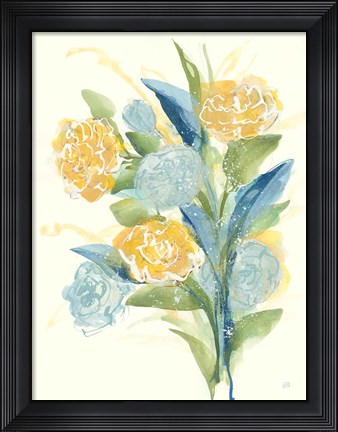 Framed Sunshine Bouquet I Print