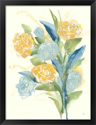 Framed Sunshine Bouquet I Print