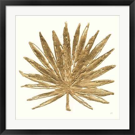 Framed Gilded Palm VIII Print