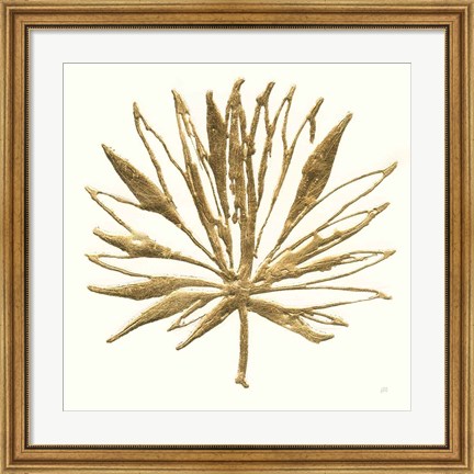 Framed Gilded Palm VII Print