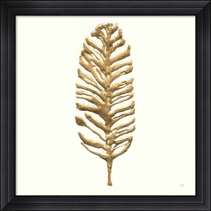 Framed Gilded Palm III Print
