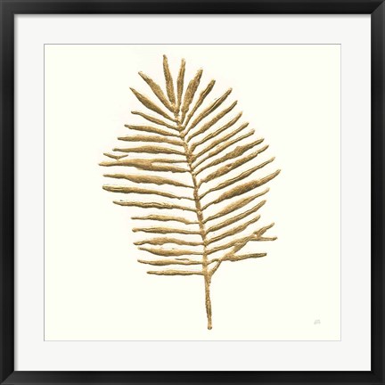 Framed Gilded Palm II Print