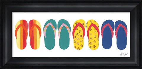 Framed Sea Sand Sun VIII Print