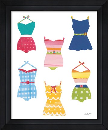 Framed Sea Sand Sun VI Print