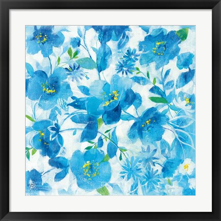 Framed Scattered Floral Print