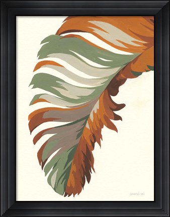 Framed Retro Big Leaf I Print