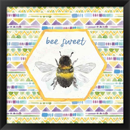 Framed Bee Harmony VI Print