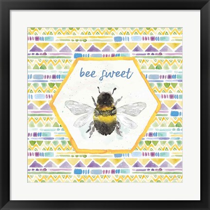 Framed Bee Harmony VI Print