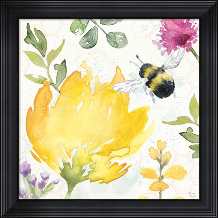 Framed Bee Harmony II Print