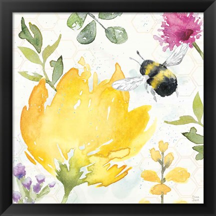 Framed Bee Harmony II Print