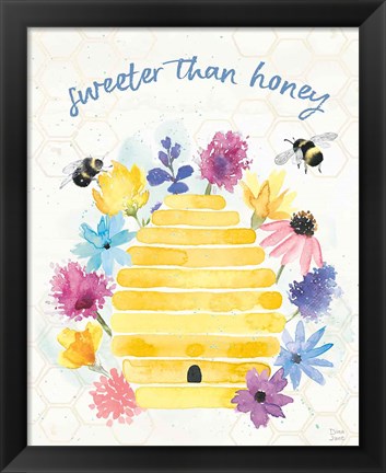 Framed Bee Harmony V Print