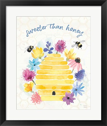 Framed Bee Harmony V Print