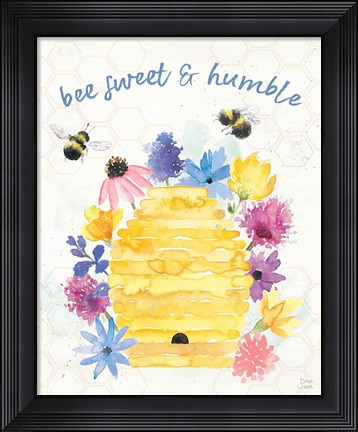 Framed Bee Harmony IV Print