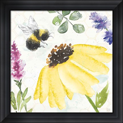 Framed Bee Harmony III Print