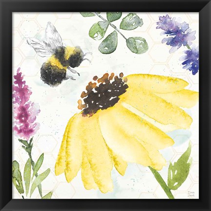 Framed Bee Harmony III Print