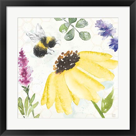 Framed Bee Harmony III Print