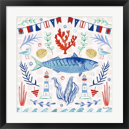 Framed Maritime Delight IV Print