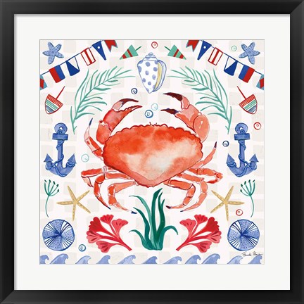 Framed Maritime Delight II Print