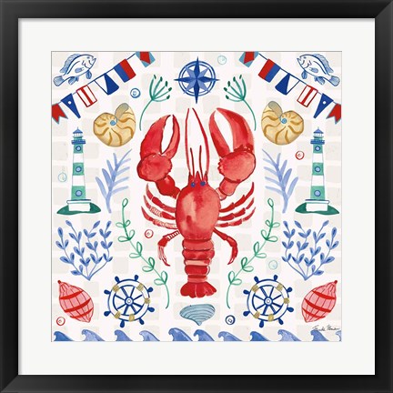 Framed Maritime Delight III Print