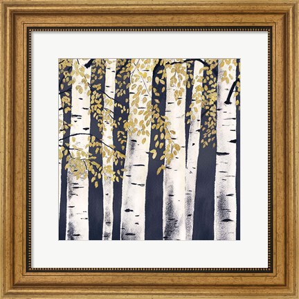Framed Fresh Forest Indigo III Print