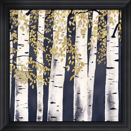 Framed Fresh Forest Indigo III Print