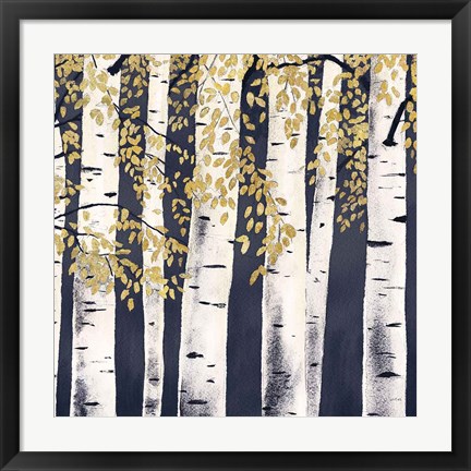 Framed Fresh Forest Indigo III Print