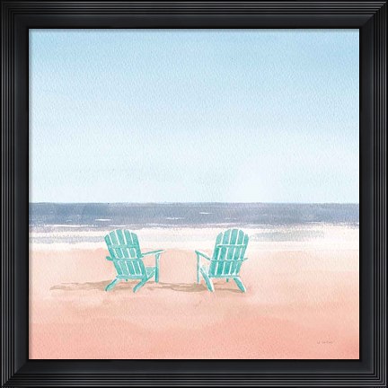 Framed Salento Coast II Coral Cove Print