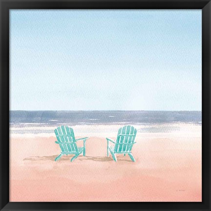 Framed Salento Coast II Coral Cove Print