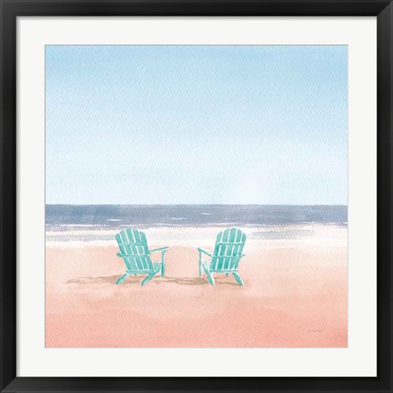 Framed Salento Coast II Coral Cove Print