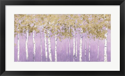 Framed Shimmering Forest Lavender Crop Print